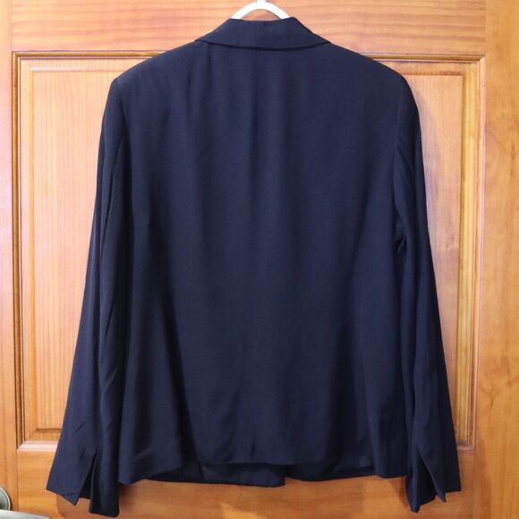 Olsen Europe Black Blazer Large Bow Detail Classic Career Jacket Viscose - Picture 8 of 10